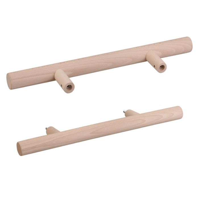 maniglia per saune in legno