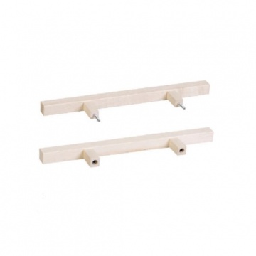 Maniglia quadrata in legno per sauna secca – legno chiaro