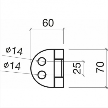 cerniera per la porta della sauna
