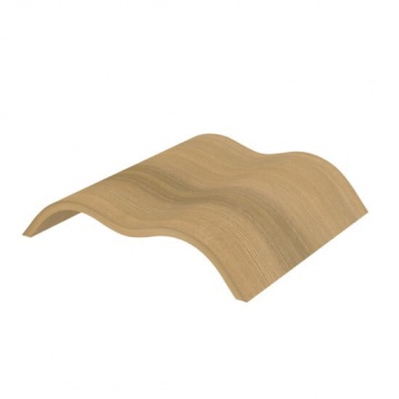 poggiatesta ondulato per saune secche