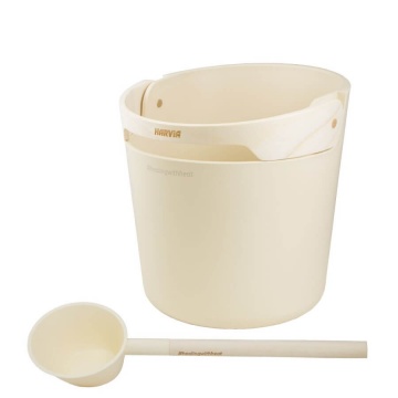 Set per sauna Harvia Helmi, colore avorio