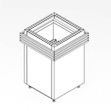 protezione in legno per stufa