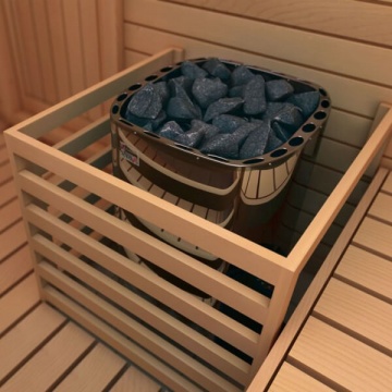 ambientazione della stufa per sauna