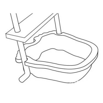 vaschetta lava piedi scale
