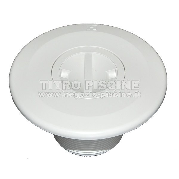 Raccordo di aspirazione base con tappo di chiusura per piscine in cemento