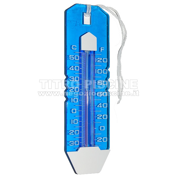 Termometro da piscina con cordino e numeri grandi
